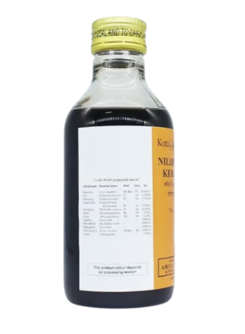 Kottakkal Ayurveda Nilibhringadi Kera Tailam 200ml | Classical Ayurvedic Hair Oil | Herbal Coconut Oil for Scalp & Hair Care | External Use - Image 4